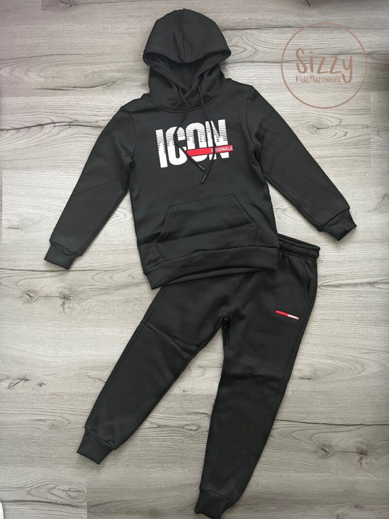 Icon joggingset - zwart